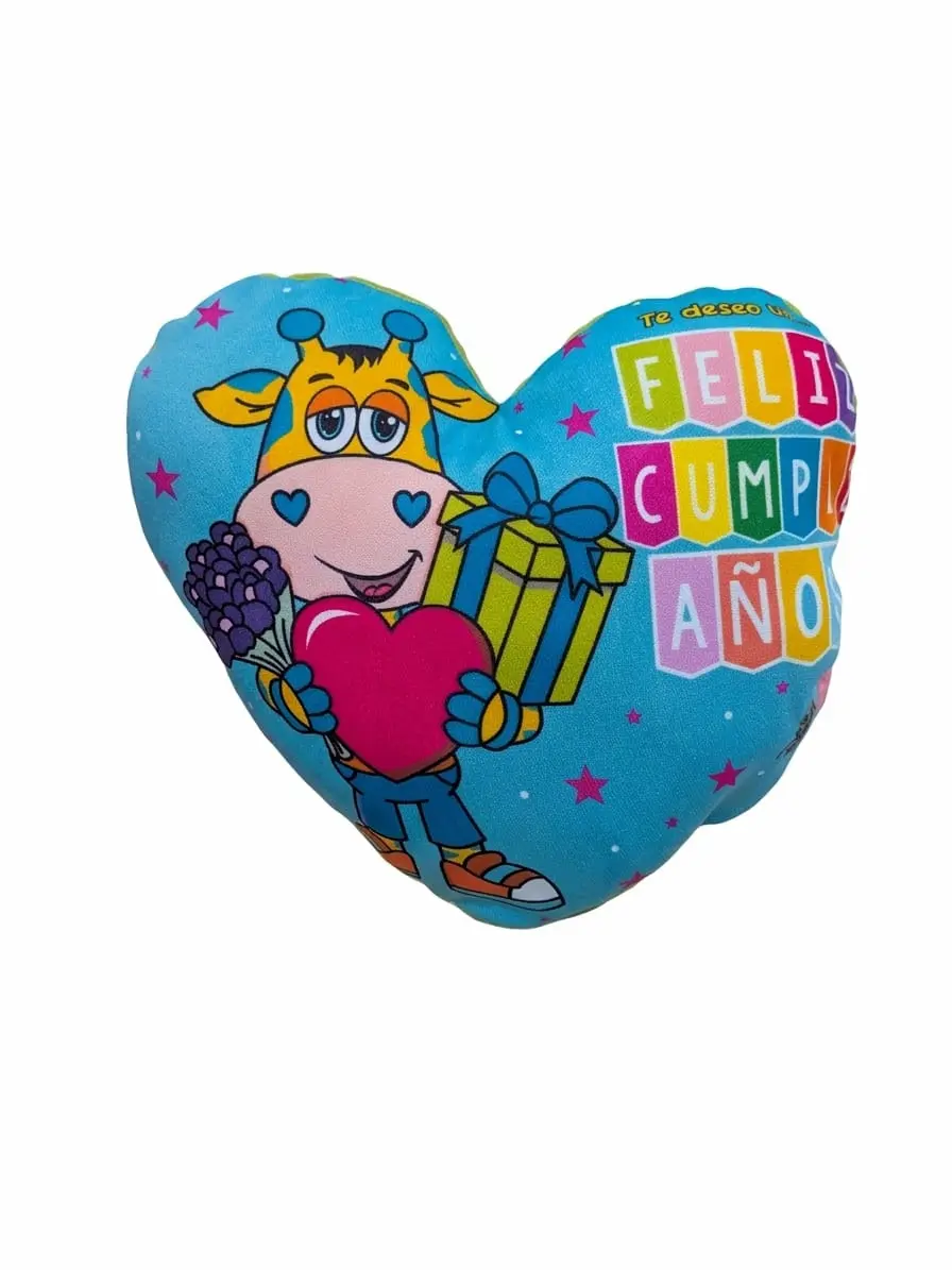 Cojin Corazon Feliz Cumpleaños - vista 1